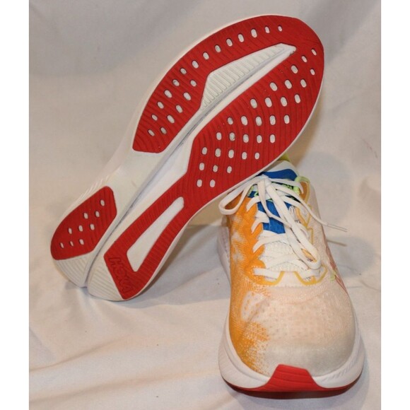 NEW Hoka One Men\'s MACH 6 RUNNING SNEAKERS WRL WHITE ORANGE SZ 12 NIB